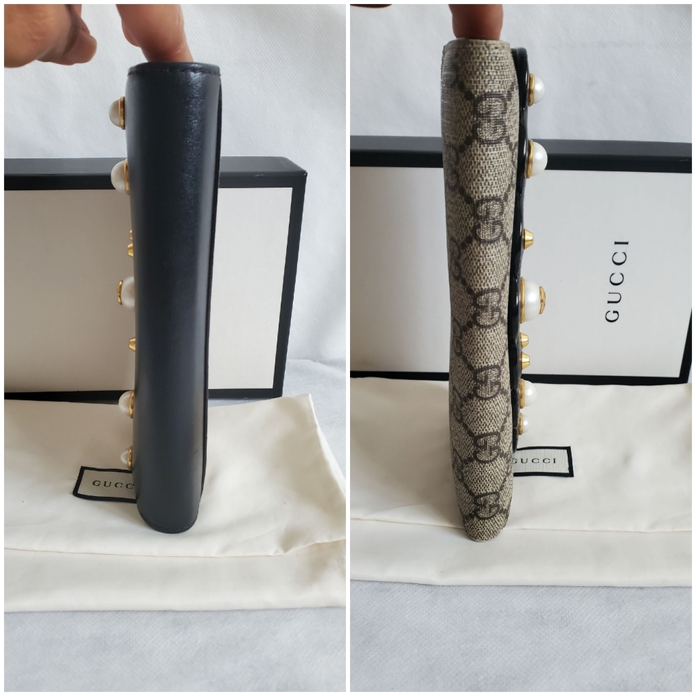 ✨️GUCCI Pearl Studded Supreme Wallet - Picture 7 of 15
